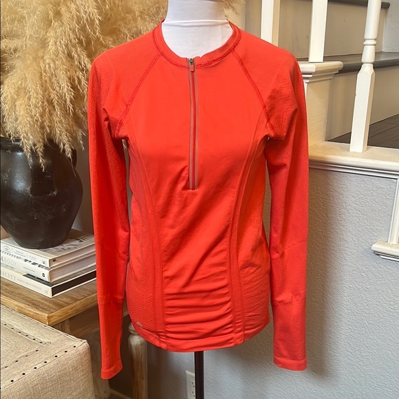 Athleta Tops - ATHLETA 1/2 Zip Long Sleeve Activewear Stretch Tracker Top Size Medium